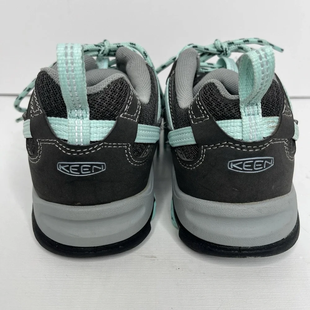 KEEN Saltzman Women's Hiking Trail Shoes Size 6.5 W Raven/Eggshell Blue